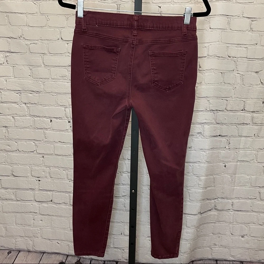 Versona Maroon Modern Fit Skinny Jeans